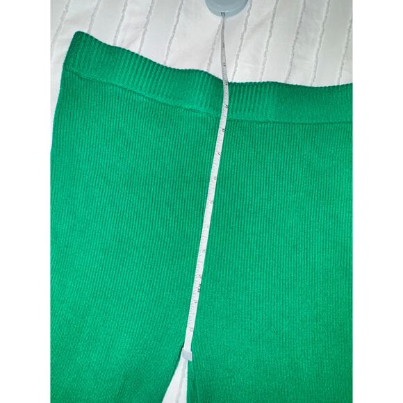 House of Harlow High Rise Flare Pants Green Women's Small Y2K Retro Shamrock - Picture 4 of 13